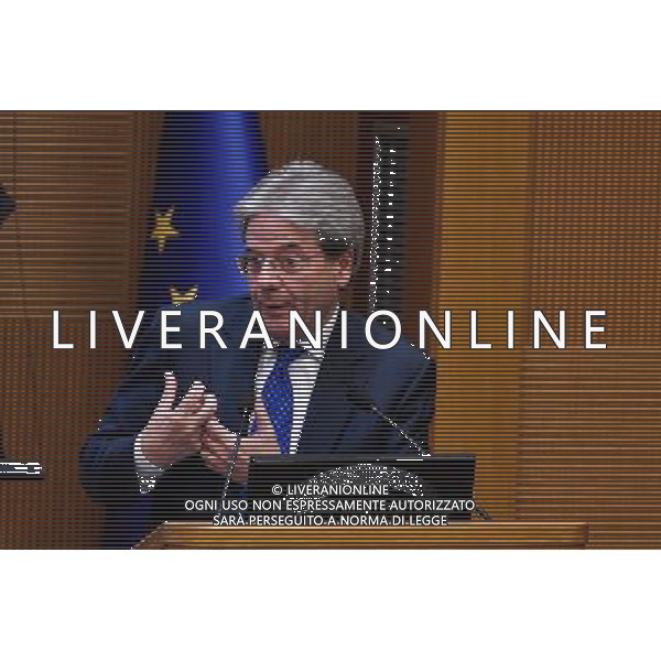 Conferenza stampa di fine anno del Presidente del Consiglio Paolo Gentiloni - Roma - 29.12.2016 - Aula dei Gruppi Parlamentari della Camera dei Deputati - nella foto: Paolo Gentiloni / Ph. Corradetti-Ag. Aldo Liverani