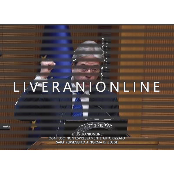 Conferenza stampa di fine anno del Presidente del Consiglio Paolo Gentiloni - Roma - 29.12.2016 - Aula dei Gruppi Parlamentari della Camera dei Deputati - nella foto: Paolo Gentiloni / Ph. Corradetti-Ag. Aldo Liverani
