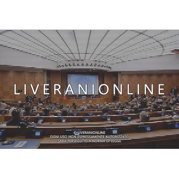 Conferenza stampa di fine anno del Presidente del Consiglio Paolo Gentiloni - Roma - 29.12.2016 - Aula dei Gruppi Parlamentari della Camera dei Deputati - nella foto: L\'aula dei Gruppi Parlamentari / Ph. Corradetti-Ag. Aldo Liverani