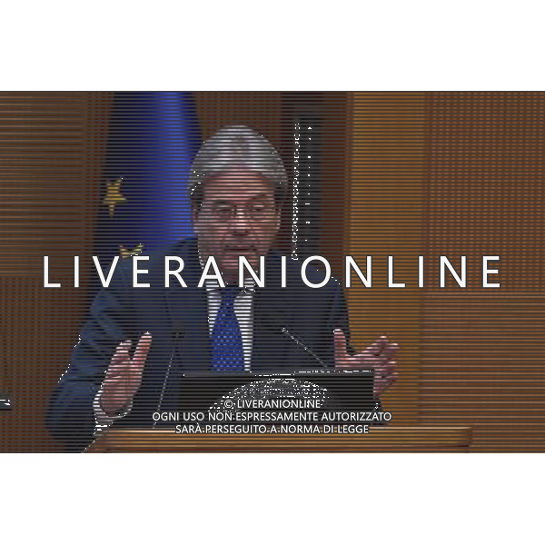 Conferenza stampa di fine anno del Presidente del Consiglio Paolo Gentiloni - Roma - 29.12.2016 - Aula dei Gruppi Parlamentari della Camera dei Deputati - nella foto: Paolo Gentiloni / Ph. Corradetti-Ag. Aldo Liverani
