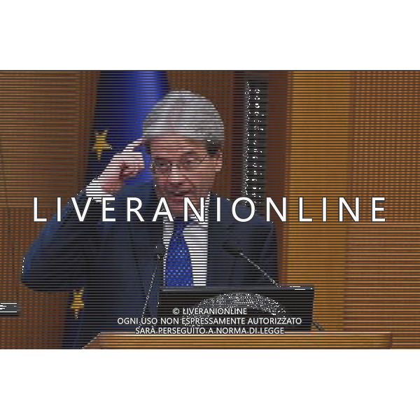 Conferenza stampa di fine anno del Presidente del Consiglio Paolo Gentiloni - Roma - 29.12.2016 - Aula dei Gruppi Parlamentari della Camera dei Deputati - nella foto: Paolo Gentiloni / Ph. Corradetti-Ag. Aldo Liverani