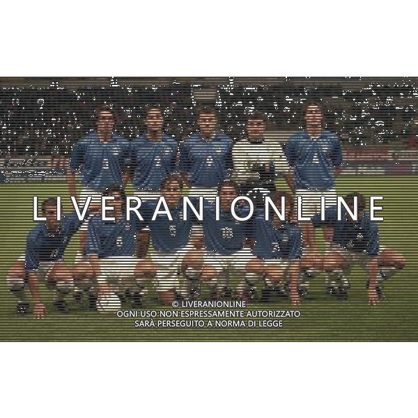 PARMA 22-04-1998 AMICHEVOLE INTERNAZIONALE ITALIA PARAGUAY NELLA FOTO FORMAZIONE ITALIA DA SIN IN PIEDI PAOLO MALDINI-ALESSANDRO NESTA-CHRISTIAN VIERI-ANGELO PERUZZI-DINO BAGGIO SED SIN ROBERTO DI MATTEO-DEMETRIO ALBERTINI-FABIO CANNAVARO-ALESSANDRO DEL PIERO-FRANCESCO MORIERO ALESSANDRO COSTACURTA AG ALDO LIVERANI SAS