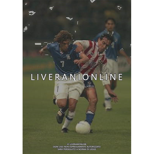 PARMA 22-04-1998 AMICHEVOLE INTERNAZIONALE ITALIA PARAGUAY NELLA FOTO FRANCESCO MORIERO AG ALDO LIVERANI SAS