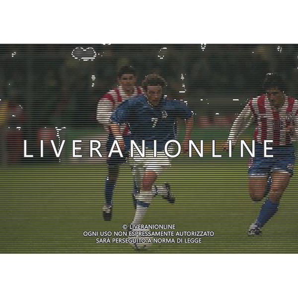 PARMA 22-04-1998 AMICHEVOLE INTERNAZIONALE ITALIA PARAGUAY NELLA FOTO FRANCESCO MORIERO AG ALDO LIVERANI SAS