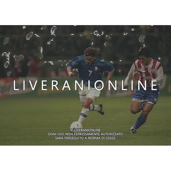 PARMA 22-04-1998 AMICHEVOLE INTERNAZIONALE ITALIA PARAGUAY NELLA FOTO FRANCESCO MORIERO AG ALDO LIVERANI SAS