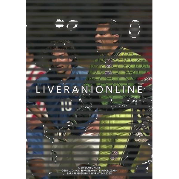PARMA 22-04-1998 AMICHEVOLE INTERNAZIONALE ITALIA PARAGUAY NELLA FOTO CHILAVERT-ALESSANDRO DEL PIERO AG ALDO LIVERANI SAS