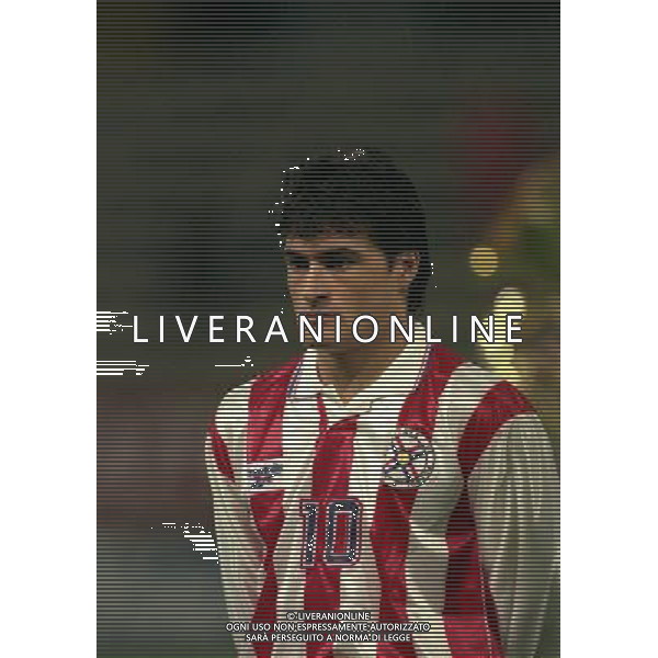 PARMA 22-04-1998 AMICHEVOLE INTERNAZIONALE ITALIA PARAGUAY NELLA FOTO ACUNA AG ALDO LIVERANI SAS