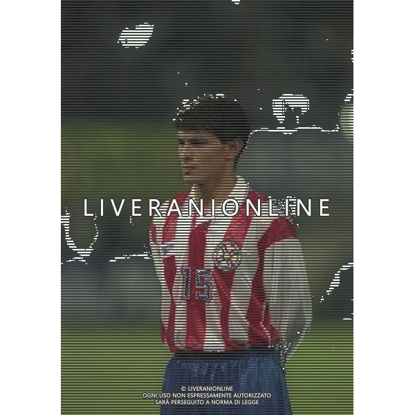 PARMA 22-04-1998 AMICHEVOLE INTERNAZIONALE ITALIA PARAGUAY NELLA FOTO BENITEZ AG ALDO LIVERANI SAS