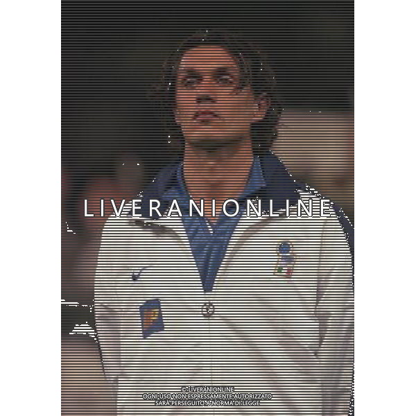 PARMA 22-04-1998 AMICHEVOLE INTERNAZIONALE ITALIA PARAGUAY NELLA FOTO PAOLO MALDINI AG ALDO LIVERANI SAS