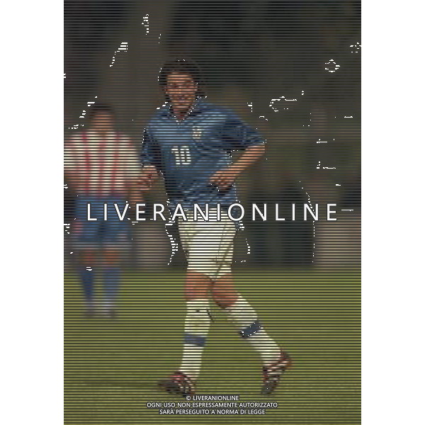 PARMA 22-04-1998 AMICHEVOLE INTERNAZIONALE ITALIA PARAGUAY NELLA FOTO ALESSANDRO DEL PIERO AG ALDO LIVERANI SAS