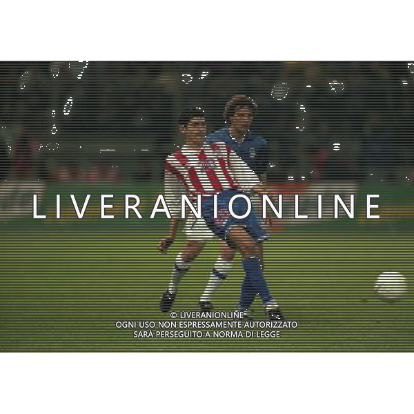 PARMA 22-04-1998 AMICHEVOLE INTERNAZIONALE ITALIA PARAGUAY NELLA FOTO CANIZA AG ALDO LIVERANI SAS