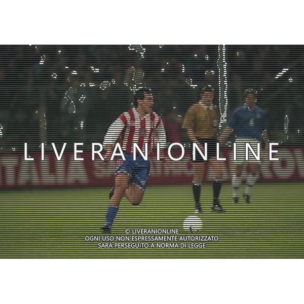 PARMA 22-04-1998 AMICHEVOLE INTERNAZIONALE ITALIA PARAGUAY NELLA FOTO AGUILERA AG ALDO LIVERANI SAS