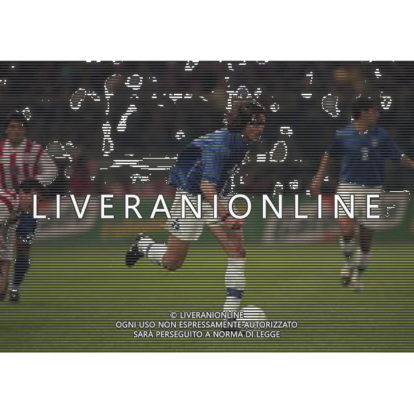 PARMA 22-04-1998 AMICHEVOLE INTERNAZIONALE ITALIA PARAGUAY NELLA FOTO DINO BAGGIO AG ALDO LIVERANI SAS