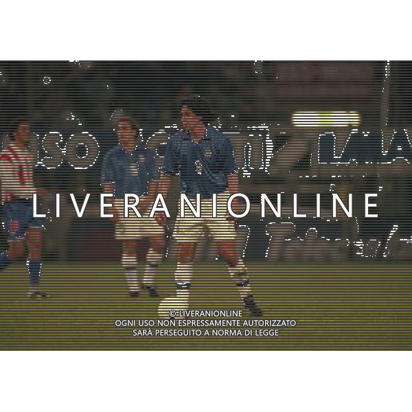 PARMA 22-04-1998 AMICHEVOLE INTERNAZIONALE ITALIA PARAGUAY NELLA FOTO DEMETRIO ALBERTINI AG ALDO LIVERANI SAS