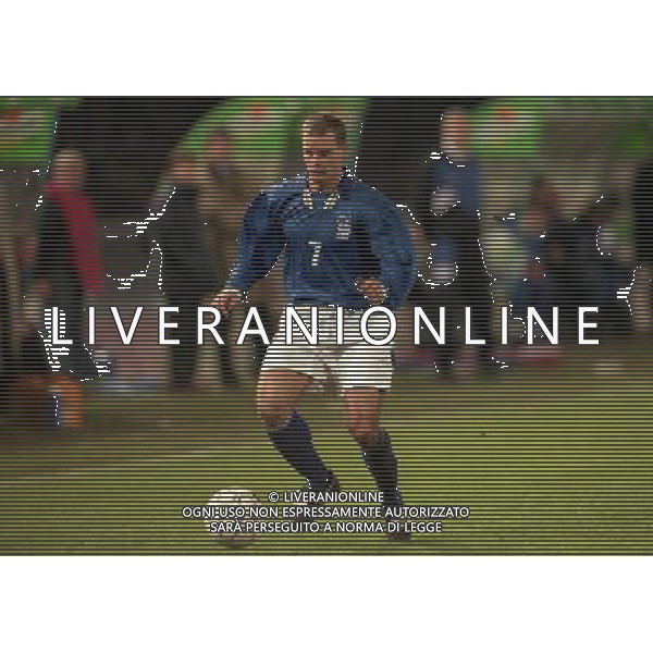 15-11-1997 NAPOLI QUALIFICAZIONI AI MONDIALI DI FRANCIA 1998 ITALIA RUSSIA NELLA FOTO GIANLUCA PESSOTTO AG ALDO LIVERANI SAS