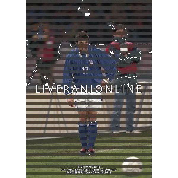 15-11-1997 NAPOLI QUALIFICAZIONI AI MONDIALI DI FRANCIA 1998 ITALIA RUSSIA NELLA FOTO ALESSANDRO DEL PIERO AG ALDO LIVERANI SAS