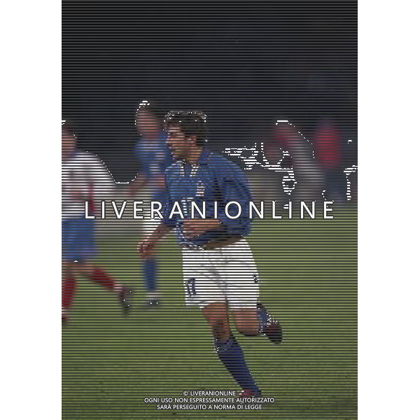 15-11-1997 NAPOLI QUALIFICAZIONI AI MONDIALI DI FRANCIA 1998 ITALIA RUSSIA NELLA FOTO ALESSANDRO DEL PIERO AG ALDO LIVERANI SAS
