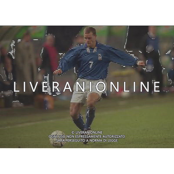 15-11-1997 NAPOLI QUALIFICAZIONI AI MONDIALI DI FRANCIA 1998 ITALIA RUSSIA NELLA FOTO GIANLUCA PESSOTTO AG ALDO LIVERANI SAS