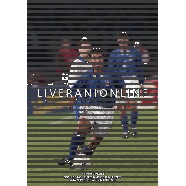15-11-1997 NAPOLI QUALIFICAZIONI AI MONDIALI DI FRANCIA 1998 ITALIA RUSSIA NELLA FOTOROBERTO DI MATTEO AG ALDO LIVERANI SAS