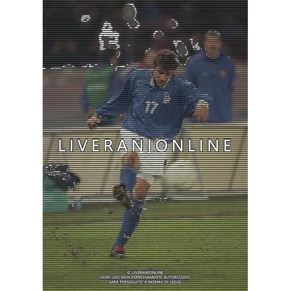 15-11-1997 NAPOLI QUALIFICAZIONI AI MONDIALI DI FRANCIA 1998 ITALIA RUSSIA NELLA FOTO ALESSANDRO DEL PIERO AG ALDO LIVERANI SAS