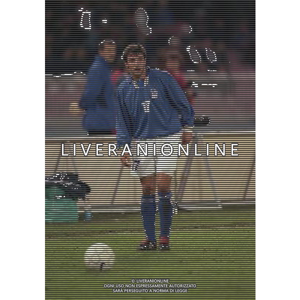 15-11-1997 NAPOLI QUALIFICAZIONI AI MONDIALI DI FRANCIA 1998 ITALIA RUSSIA NELLA FOTO ALESSANDRO DEL PIERO AG ALDO LIVERANI SAS