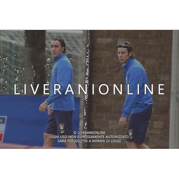 COVERCIANO 23/03/05 ALLENAMENTO DELLA NAZIONALE ITALIANA NELLA FOTO SIMONE BARONE E CHRISTIAN ZACCARDO PH GIANNI NUCCI/AGENZIA ALDO LIVERANI