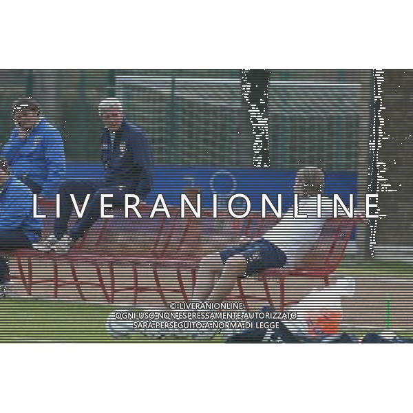 COVERCIANO 23/03/05 ALLENAMENTO DELLA NAZIONALE ITALIANA NELLA FOTO MARCELLO LIPPI E ANTONIO CASSANO PH GIANNI NUCCI/AGENZIA ALDO LIVERANI