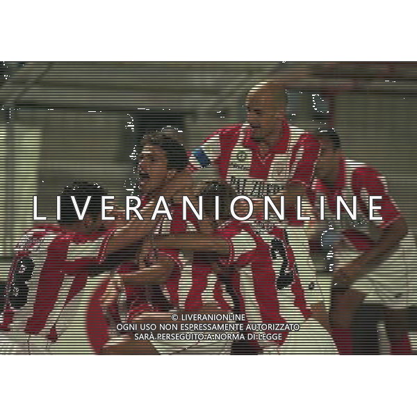 1998 COPPA DELLE COPPE VICENZA LEGIA VARSAVIA NELLA FOTO ESULTANZA ARTURO DI NAPOLI AG ALDO LIVERANI SAS