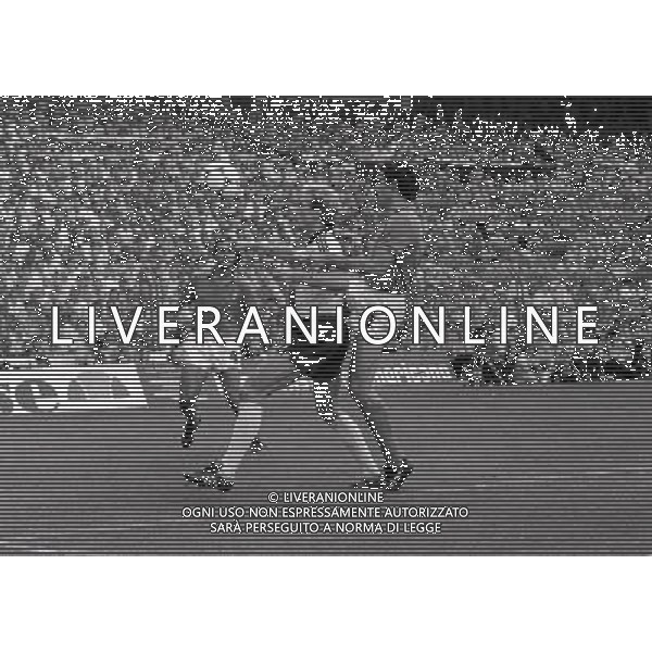 1982 MONDIALI DI CALCIO SPAGNA- ITALIA GERMANIA FINALE NELLA FOTO KARL HEIN RUMMENIGGE E GIUSEPPE BERGOMI AG ALDO LIVERANI SAS