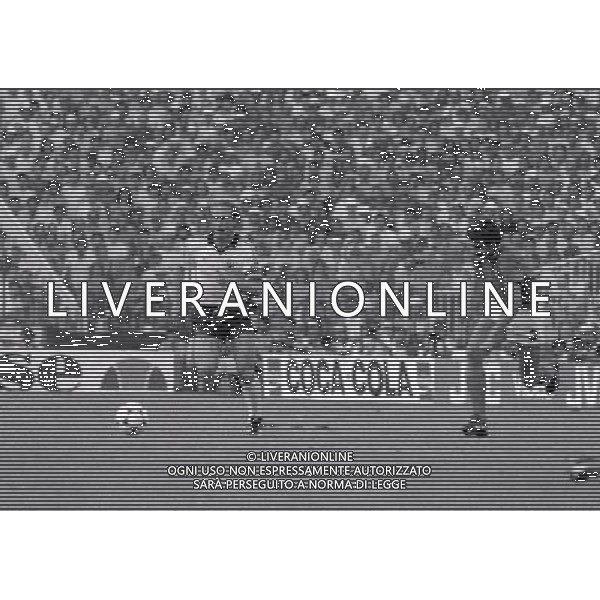 1982 MONDIALI DI CALCIO SPAGNA- ITALIA GERMANIA FINALE NELLA FOTO KARL HEINZ RUMMENIGGE E GUSEPPE BERGOMI AG ALDO LIVERANI SAS