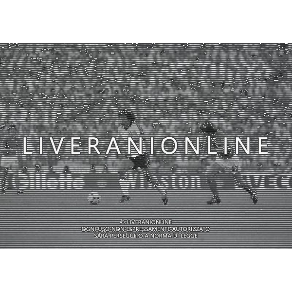 1982 MONDIALI DI CALCIO SPAGNA- ITALIA GERMANIA FINALE NELLA FOTO PAUL BREITNER E GABRIELE ORIALI AG ALDO LIVERANI SAS