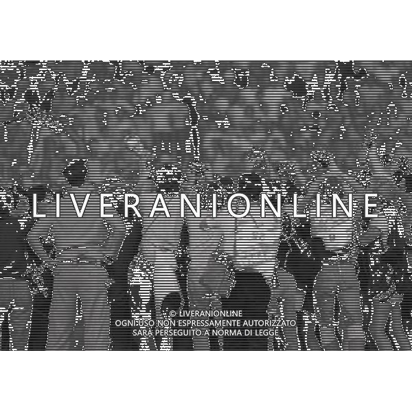 1982 MONDIALI DI CALCIO SPAGNA- ITALIA GERMANIA FINALE NELLA FOTO ITALIA CAMPIONE DEL MONDO AG ALDO LIVERANI SAS