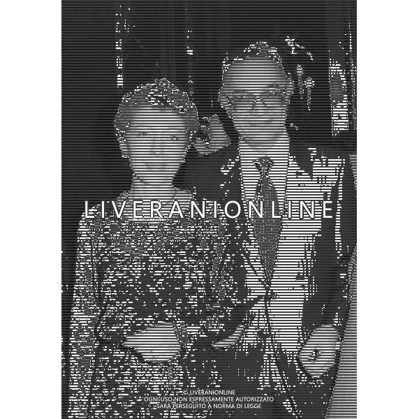 RETROSPETTIVA PIERO SCHLESINGER GIURISTA BANCHIERE E SAGGISTA ITALIANO NELLA FOTO PIERO SCHLESINGER CON LA MOGLIE CLAUDIA ARTONI AG ALDO LIVERANI SAS