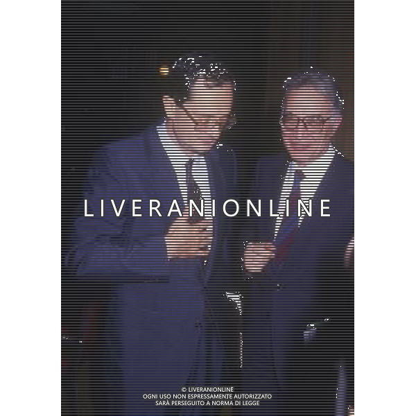 RETROSPETTIVA PIERO SCHLESINGER GIURISTA BANCHIERE E SAGGISTA ITALIANO NELLA FOTO PIERO SCHLESINGER CON CIACCA AG ALDO LIVERANI SAS