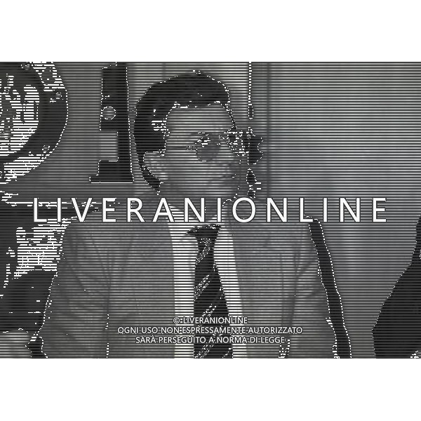 1995 MILANO CONFERENZA STAMPA DEL PRESIDENTE DELL\'INTER ERNESTO PELLEGRINI CHE HA CEDUTO LA SOCIETA INTER A MASSIMO MORATTI NELLA FOTO ERNESTO PELLEGRINI CON IL FRATELLO GIORDANO PELLEGRINI AG ALDO LIVERANI SAS