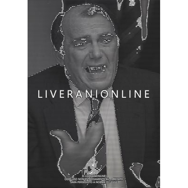 1995 MILANO CONFERENZA STAMPA DEL PRESIDENTE DELL\'INTER ERNESTO PELLEGRINI CHE HA CEDUTO LA SOCIETA INTER A MASSIMO MORATTI AG ALDO LIVERANI SAS