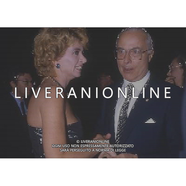 Lelio Lagorio politico italiano - Retrospettiva - nella foto con Enrica Bonaccorti nel 1985 ©ARCHIVIO / AGENZIA ALDO LIVERANI SAS 