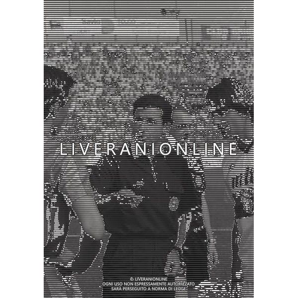 RETROSPETTIVA ROSARIO LO BELLO ARBITRO CALCIO NELLA FOTO ROSARIO LO BELLO CON CITTERIO E SIGNORINI AG ALDO LIVERANI SAS