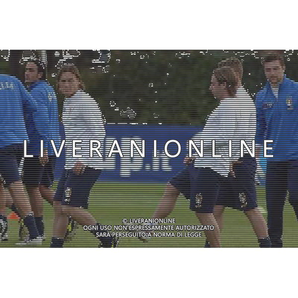 COVERCIANO 24/03/05 ALLENAMENTO DELLA NAZIONALE ITALIANA NELLA FOTO FRANCESCO TOTTI E ANTONIO CASSANO PH GIANNI NUCCI/AGENZIA ALDO LIVERANI