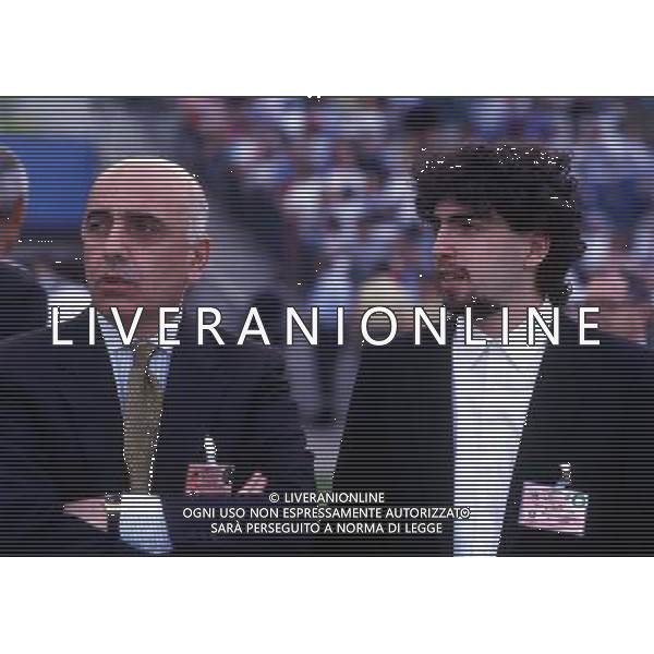 RETROSPETIIVA ADRIANO GALLIANI DIRIGENTE MILAN NELLA FOTO ADRIANO GALLIANI CON IL FIGLIO GIANLUCA AG ALDO LIVERANI SAS