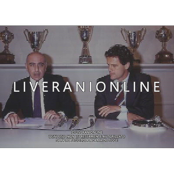 RETROSPETIIVA ADRIANO GALLIANI DIRIGENTE MILAN NELLA FOTO ADRIANO GALLIANI CON FABIO CAPELLO AG ALDO LIVERANI SAS