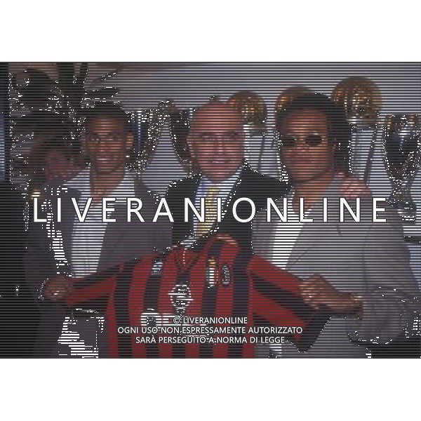 RETROSPETIIVA ADRIANO GALLIANI DIRIGENTE MILAN NELLA FOTO ADRIANO GALLIANI CON Michael Reiziger E EDGARD DAVIDS AG ALDO LIVERANI SAS