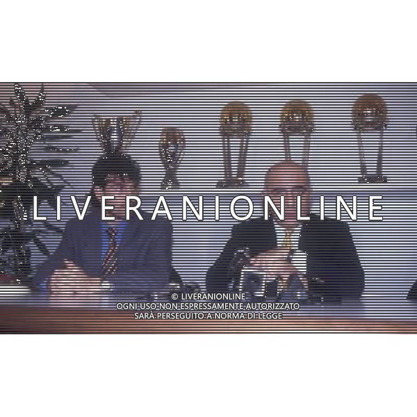 RETROSPETIIVA ADRIANO GALLIANI DIRIGENTE MILAN NELLA FOTO ADRIANO GALLIANI CON ALESSANDRO MELLI AG ALDO LIVERANI SAS