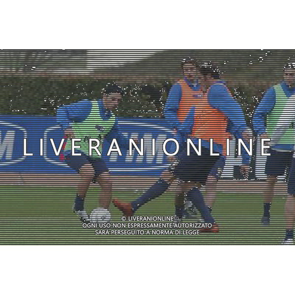 COVERCIANO 24/03/05 ALLENAMENTO DELLA NAZIONALE ITALIANA NELLA FOTO MAURO ESPOSITO E MARCO MATERAZZI PH GIANNI NUCCI/AGENZIA ALDO LIVERANI