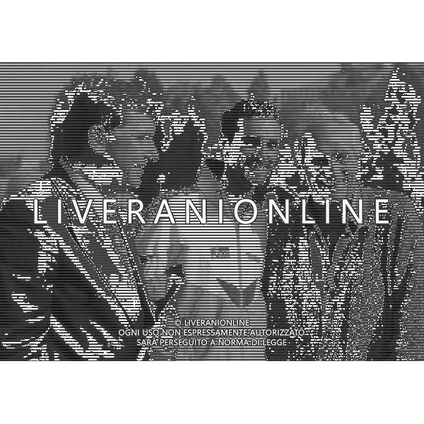 1996 RETROSPETTIVA GENNARO DI NAPOLI ATLETA NELLA FOTO GENNARO DI NAPOLI CON IL GENERALE GOLA E OTTAVIO MISSONI AG ALDO LIVERANI SAS