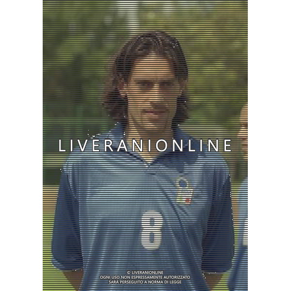 COVERCIANO 30-05-1998 RITIRO NAZIONALE ITALIANA PREPARAZIONE AI MONDIALI DI FRANCIA 1998 NELLA FOTO MORENO TORRICELLI AG ALDO LIVERANI SAS