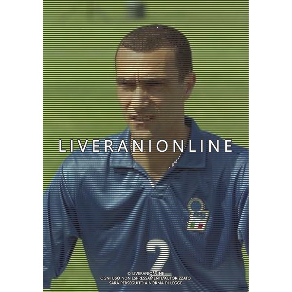 COVERCIANO 30-05-1998 RITIRO NAZIONALE ITALIANA PREPARAZIONE AI MONDIALI DI FRANCIA 1998 NELLA FOTO GIUSEPPE BERGOMI AG ALDO LIVERANI SAS