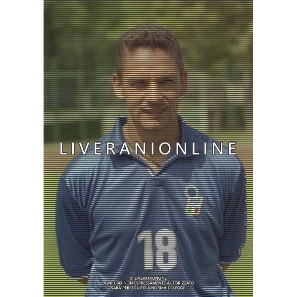 COVERCIANO 30-05-1998 RITIRO NAZIONALE ITALIANA PREPARAZIONE AI MONDIALI DI FRANCIA 1998 NELLA FOTO ROBERTO BAGGIO AG ALDO LIVERANI SAS