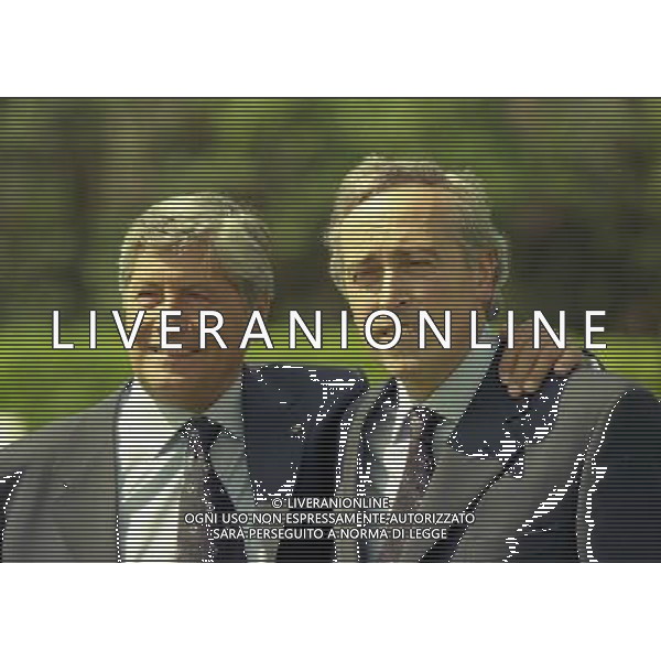 COVERCIANO 30-05-1998 RITIRO NAZIONALE ITALIANA PREPARAZIONE AI MONDIALI DI FRANCIA 1998 NELLA FOTO LUCIANO NIZZOLA E GIANCARLO ABETE AG ALDO LIVERANI SAS