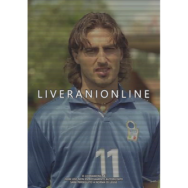 COVERCIANO 30-05-1998 RITIRO NAZIONALE ITALIANA PREPARAZIONE AI MONDIALI DI FRANCIA 1998 NELLA FOTO DINO BAGGIO AG ALDO LIVERANI SAS